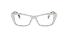 Prada PR 15XV Ivory/Havana 06C1O1 three-quarter view