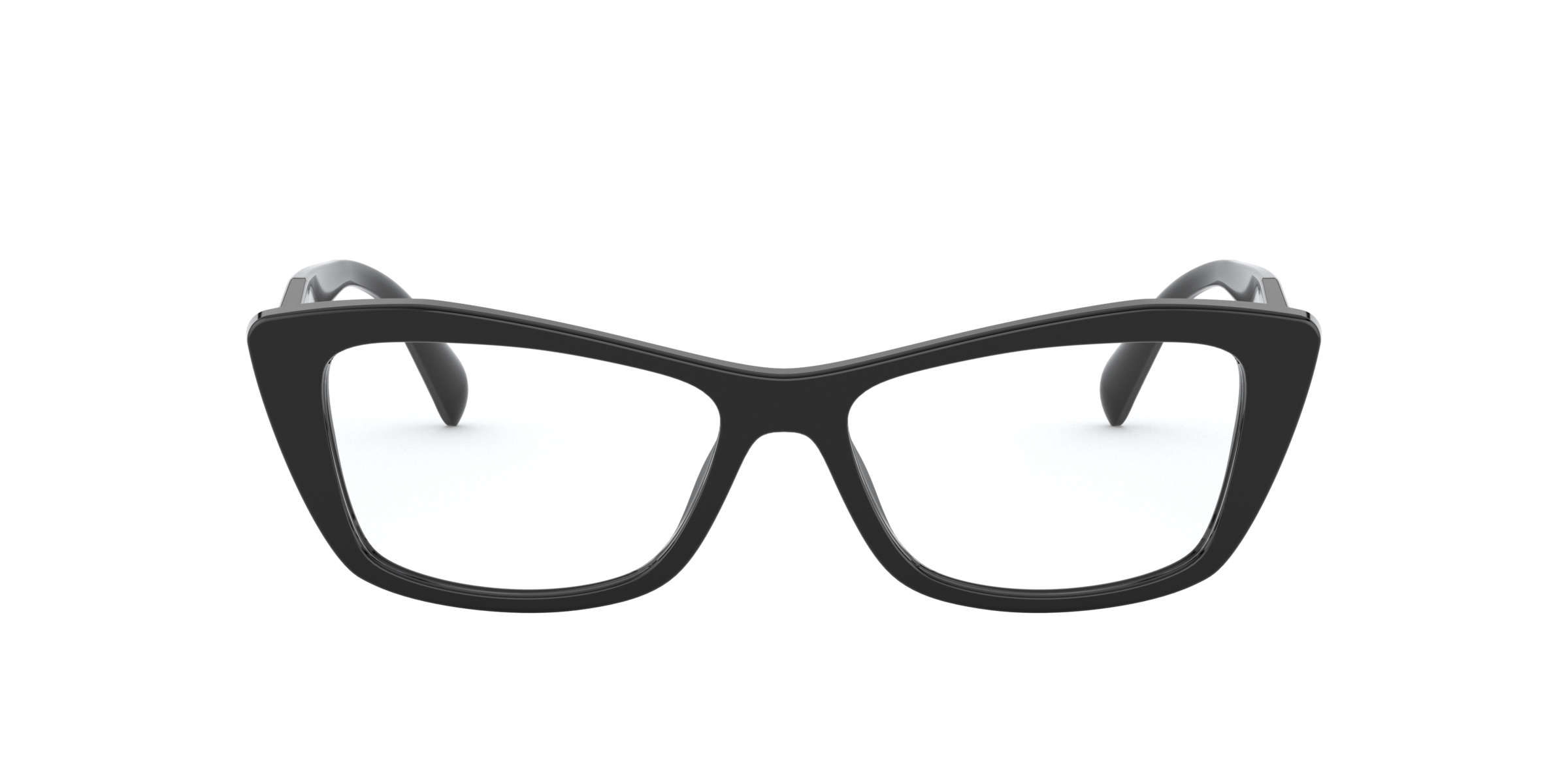 Prada PR 15XV Black 1AB1O1 three-quarter view
