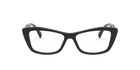 Prada PR 15XV Black 1AB1O1 three-quarter view