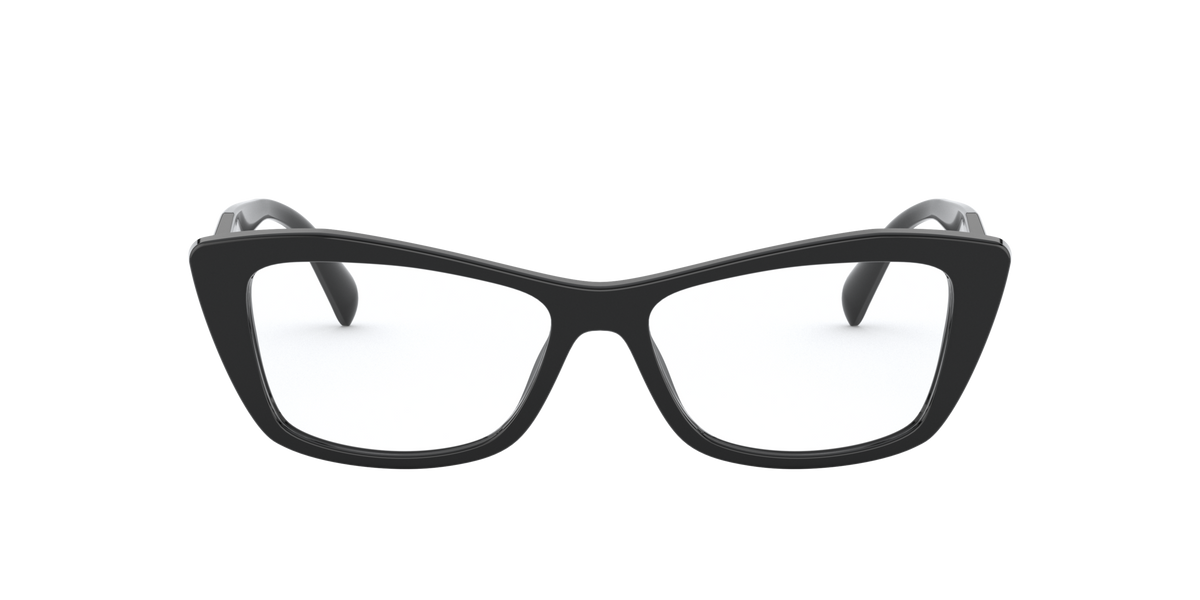 Prada PR 15XV Black 1AB1O1 three-quarter view
