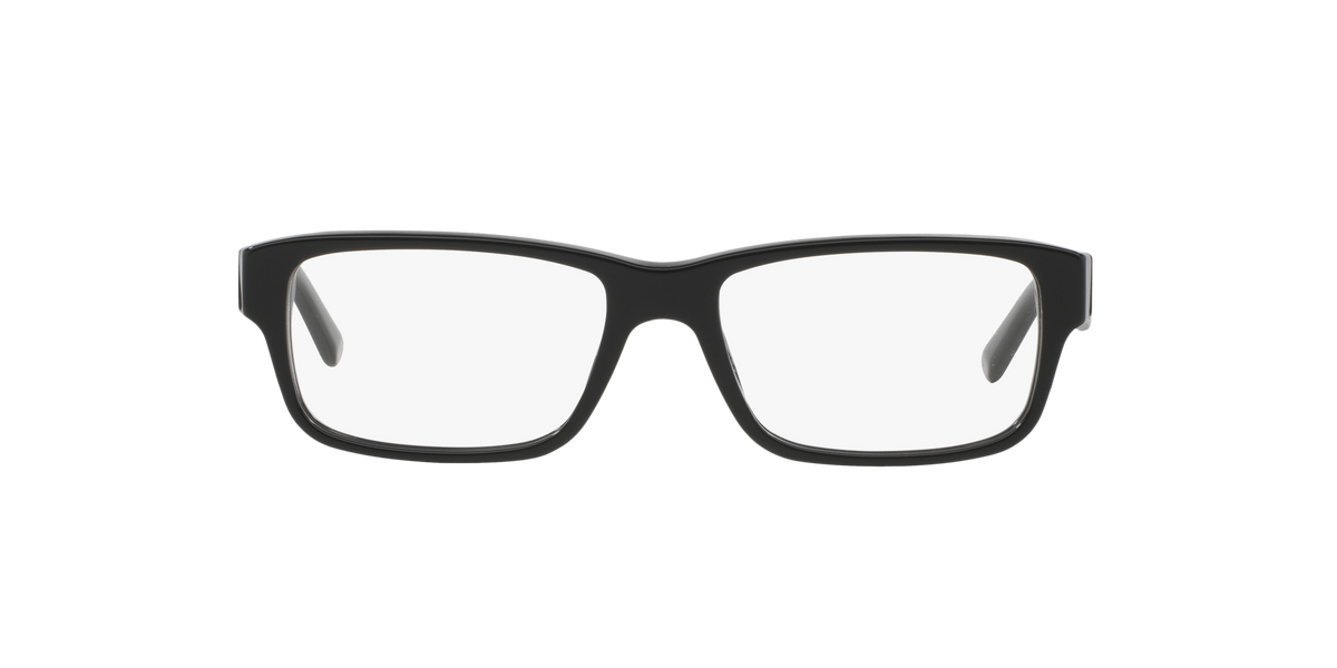 Prada PR 16MV Gloss Black 1AB1O1 three-quarter view