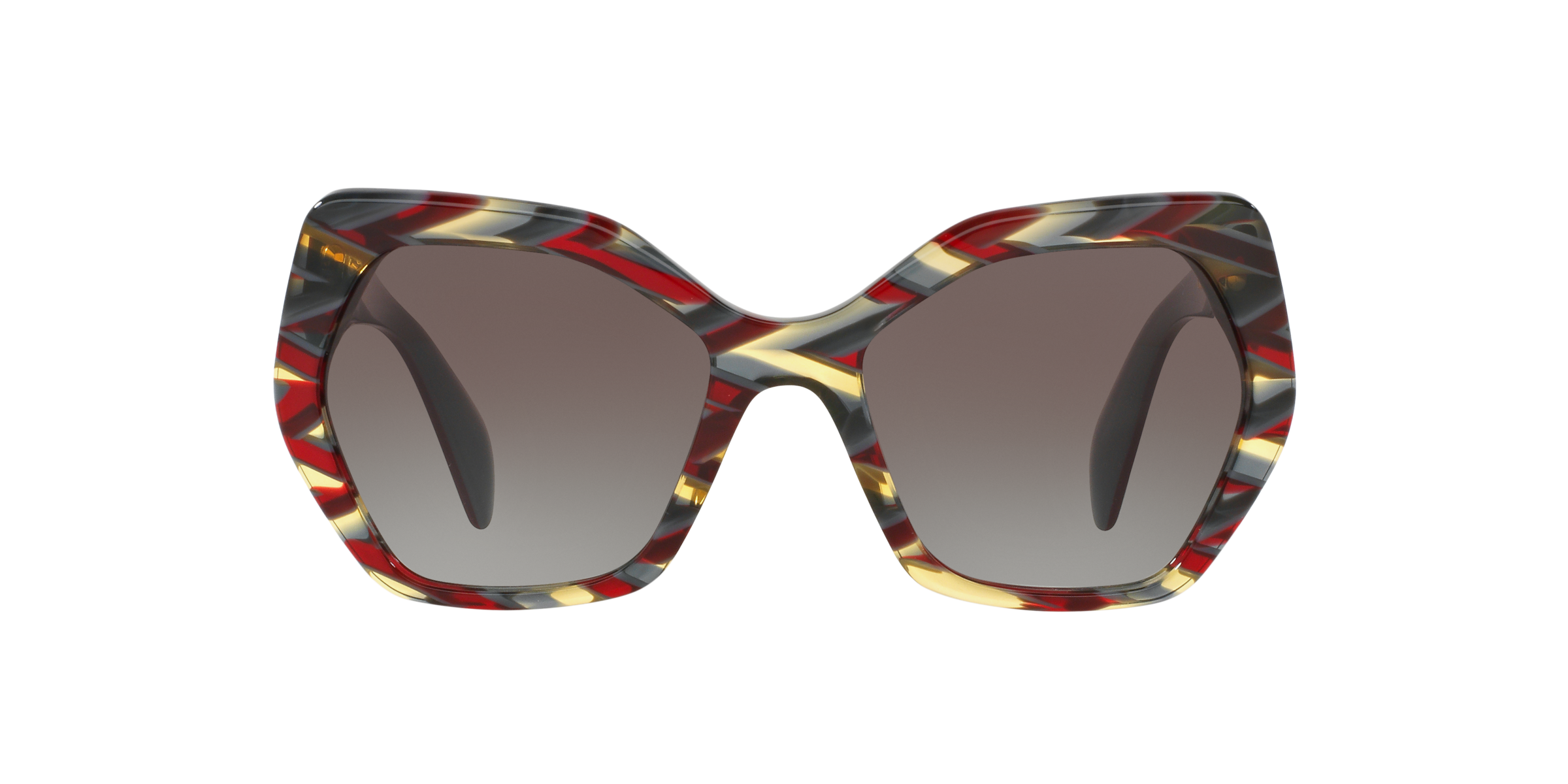 Prada PR 16RS VAP0A7 Sheaves Bordeaux Green, front view