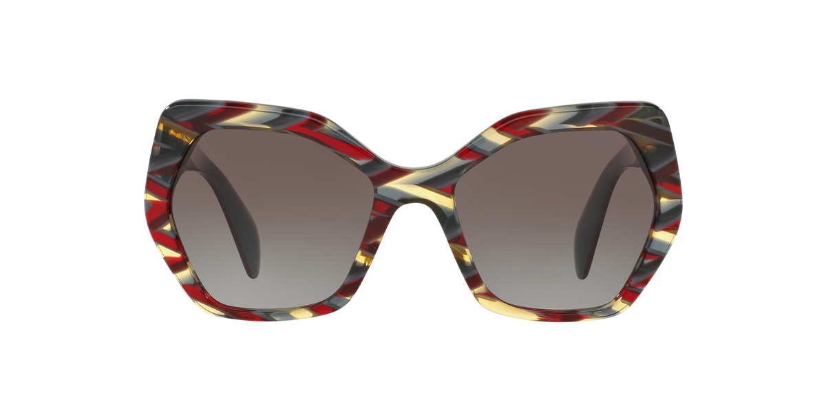 Prada PR 16RS VAP0A7 Sheaves Bordeaux Green, front view