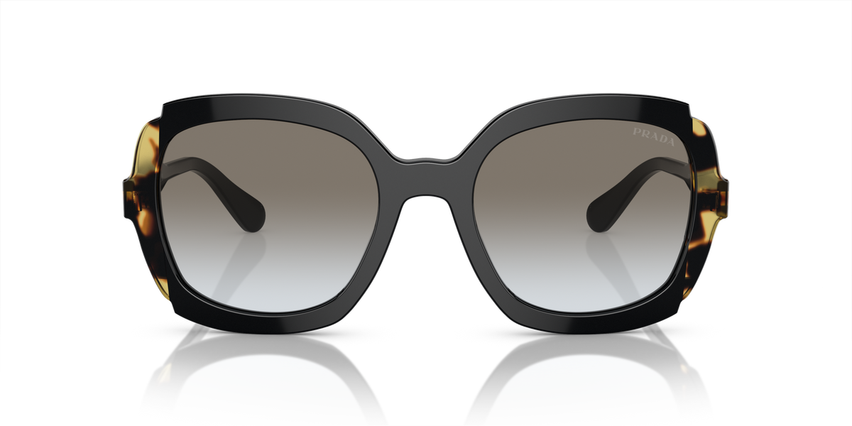 Prada PR 16US Black/Medium Havana 3890A7 front view