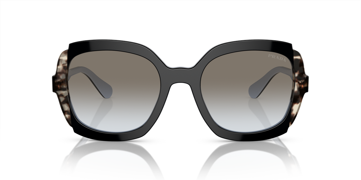 Prada PR 16US Black Azure/Spotted Brown KHR0A7 front view