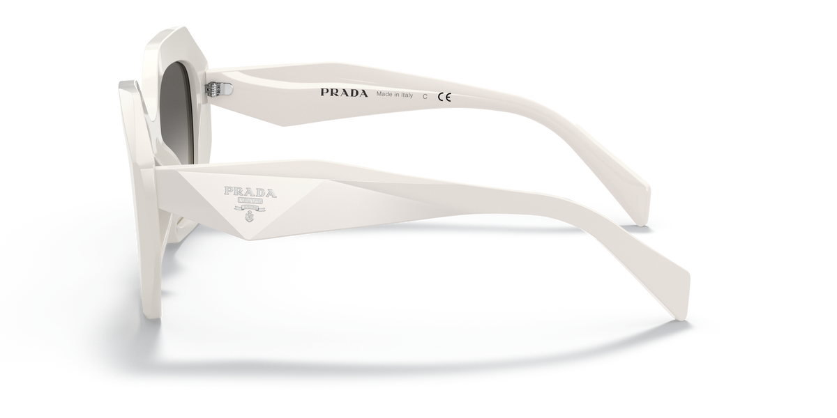Prada PR 16WS 142130 Talc, side view showing the temple