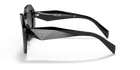 Prada PR 16WS 1AB5D1 Black, side view showing the temple