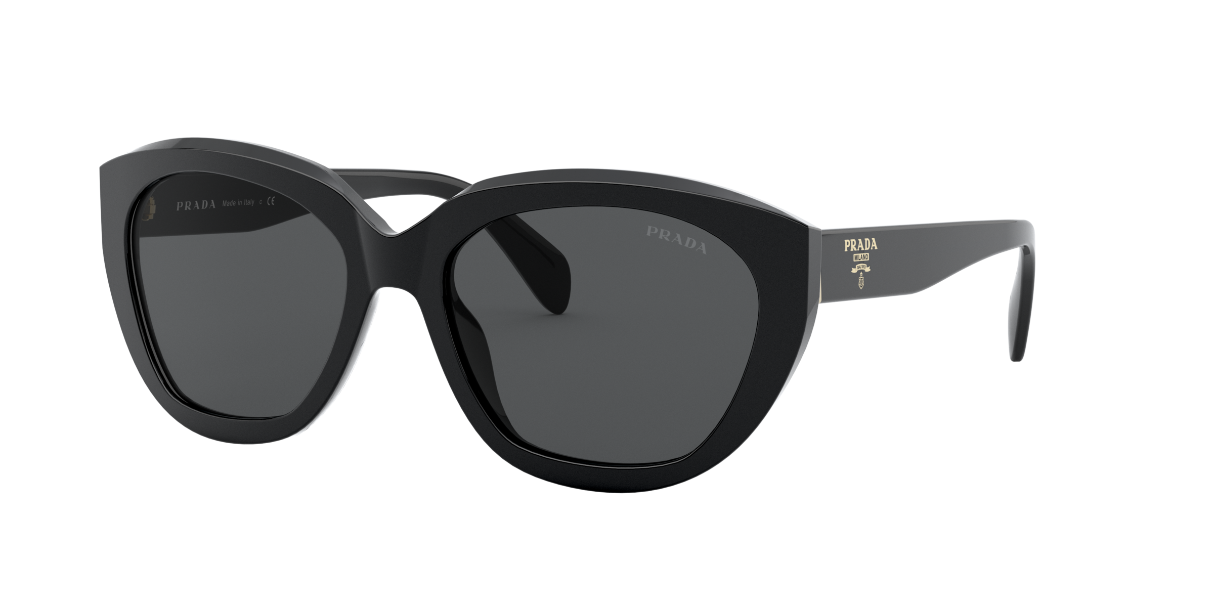 Prada PR 16XS Black 1AB5S0 three-quarter view