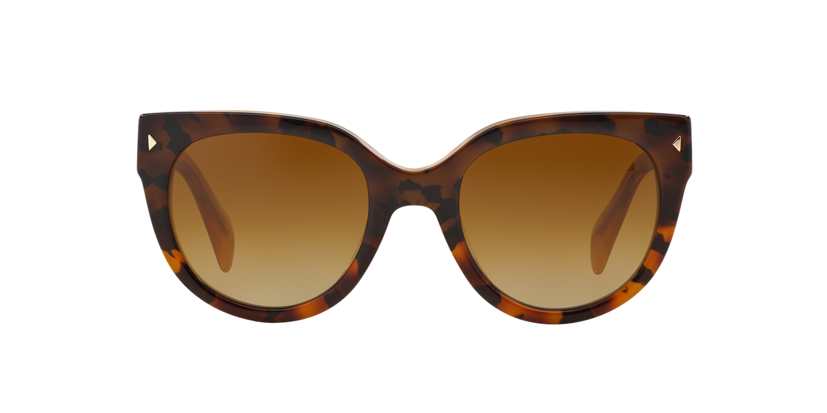 Prada PR 17OS Top Light Havana/Opal Yellow FAL6E1 three-quarter view