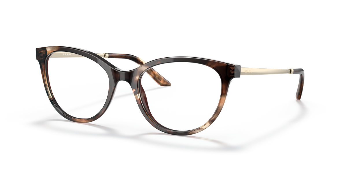 Prada PR 17WV Caramel Tortoise 07R1O1 three-quarter view