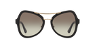 Prada PR 18SS Black 1AB0A7 three-quarter view