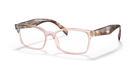 Prada PR 18TV Crystal Pink 5381O1 three-quarter view