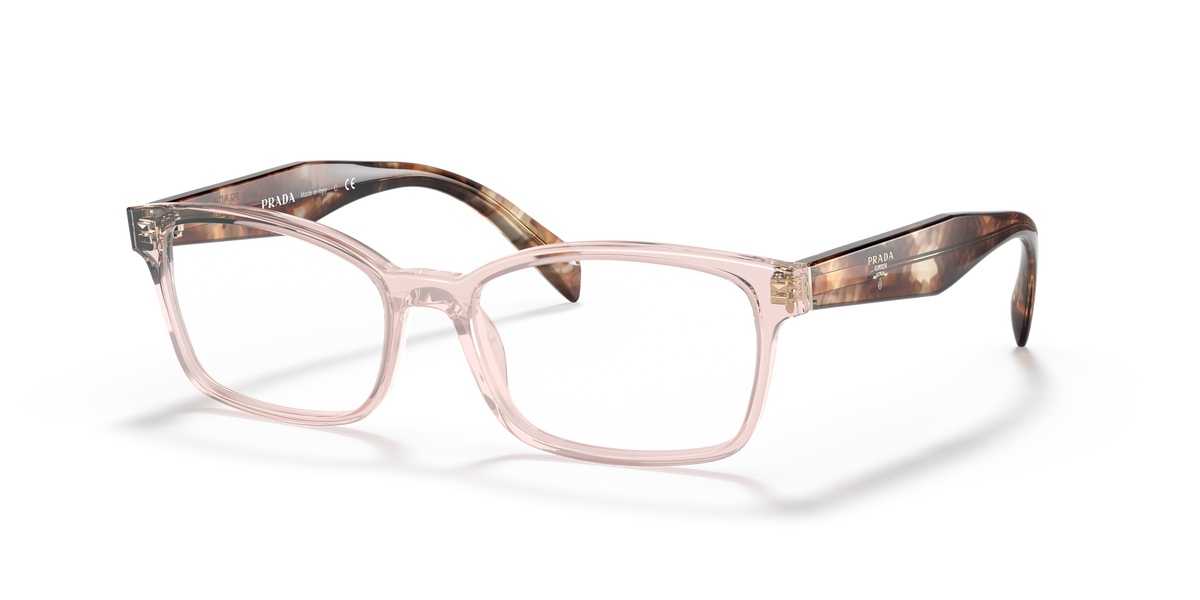 Prada PR 18TV Crystal Pink 5381O1 three-quarter view