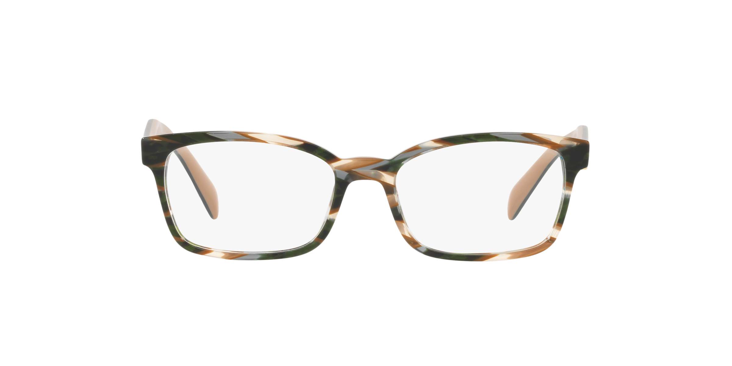 Prada PR 18TV Havana/Green Brown Ears CXY1O1 three-quarter view