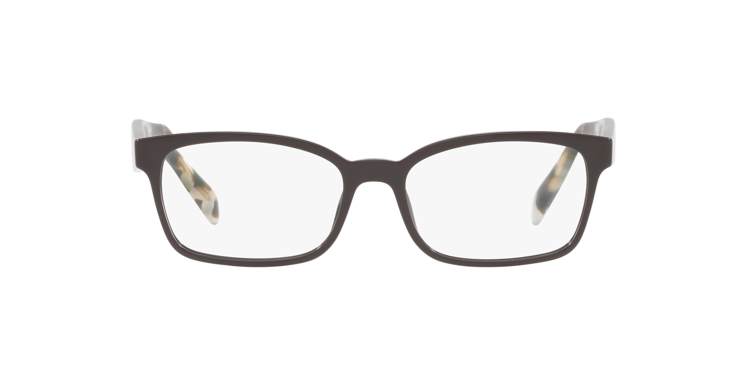 Prada PR 18TV Brown DHO1O1 three-quarter view