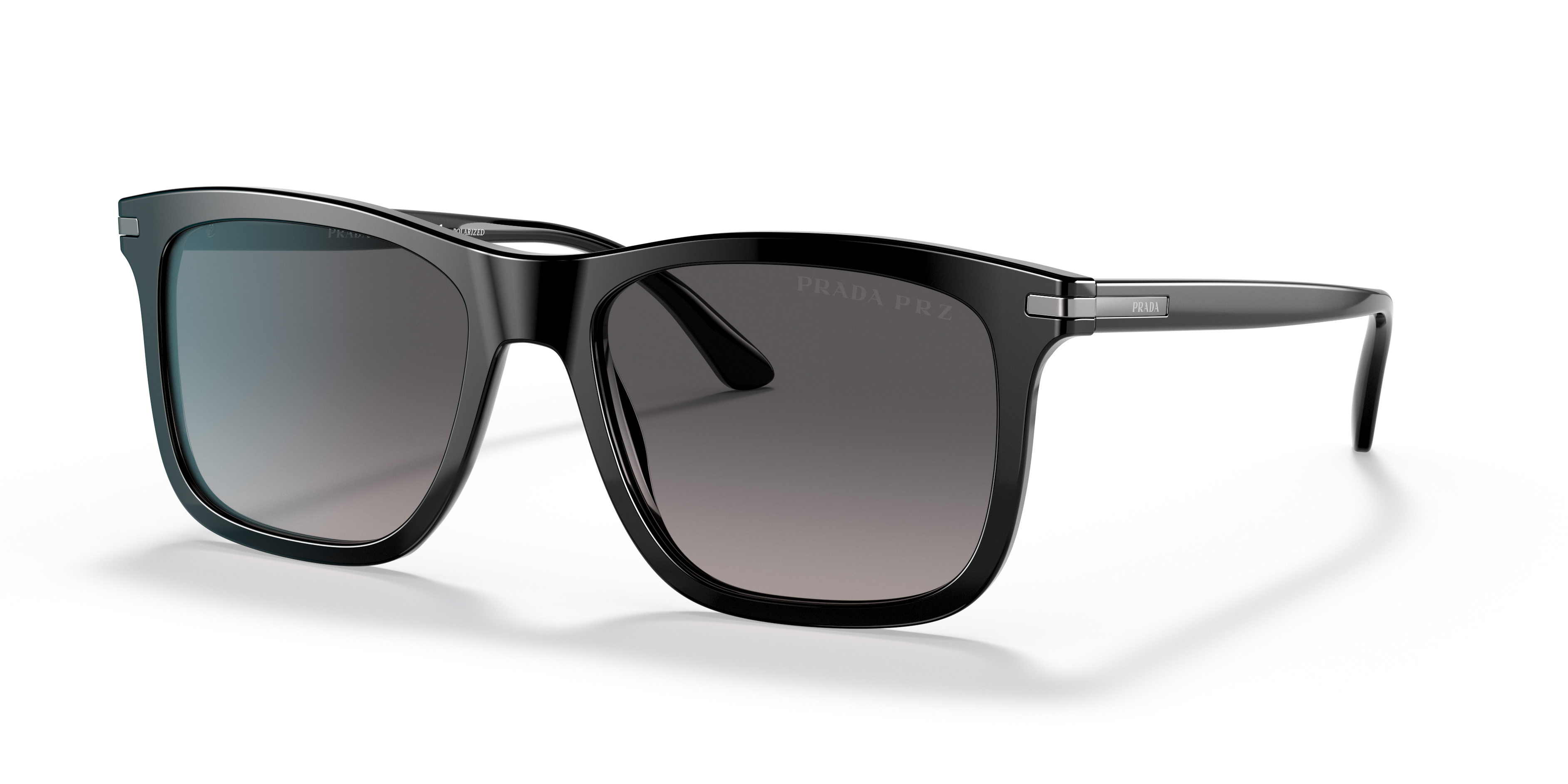 Prada PR 18WS 1AB09G Black, three-quarter view
