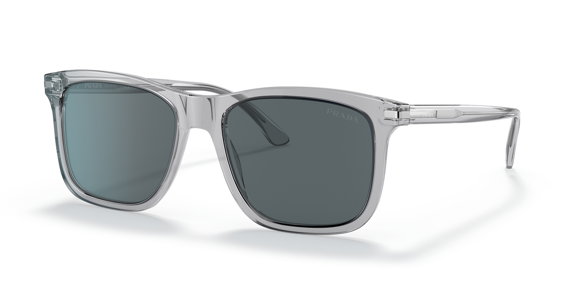 Prada PR 18WS U430A9 Grey Crystal, three-quarter view