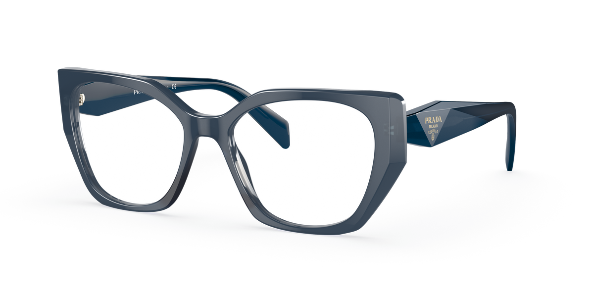 Prada PR 18WV Blue Crystal 08Q1O1 three-quarter view