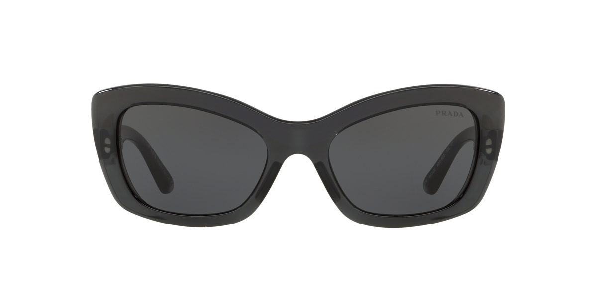 Prada PR 19MS Transparent Grey 4345S0 three-quarter view