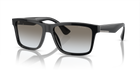 Prada PR 19SS 1AB0A7 Black, three-quarter view