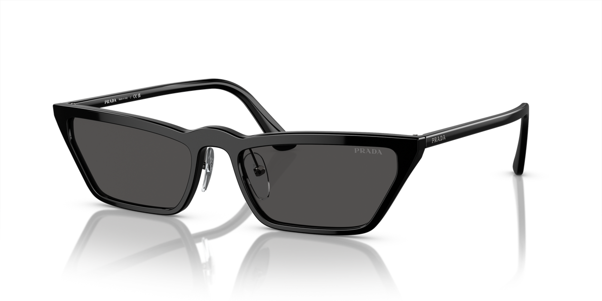 Prada PR 19US Black 1AB5S0 three-quarter view