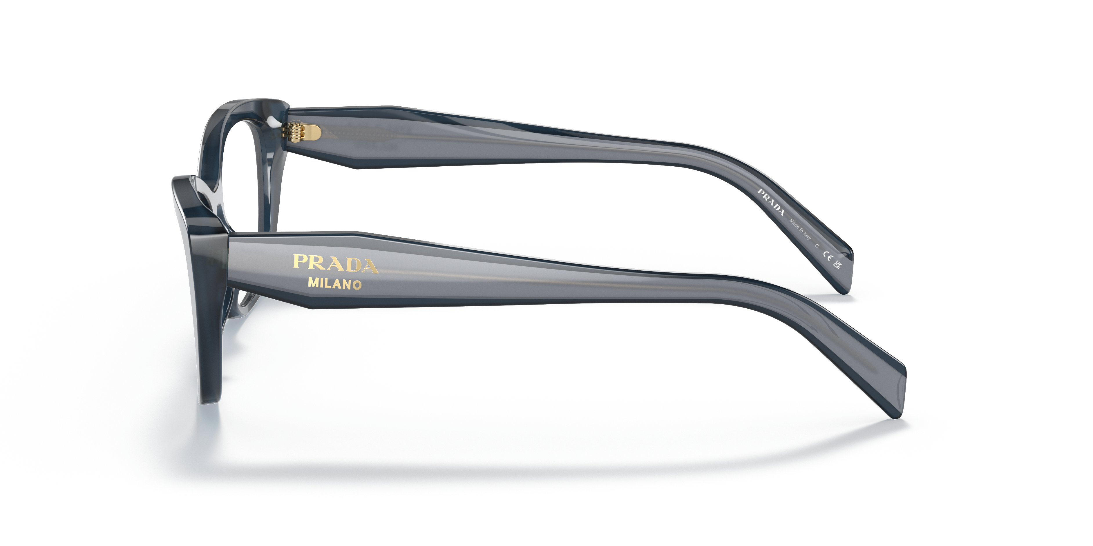 Prada PR 19WV Opal Blue 07Q1O1 side view