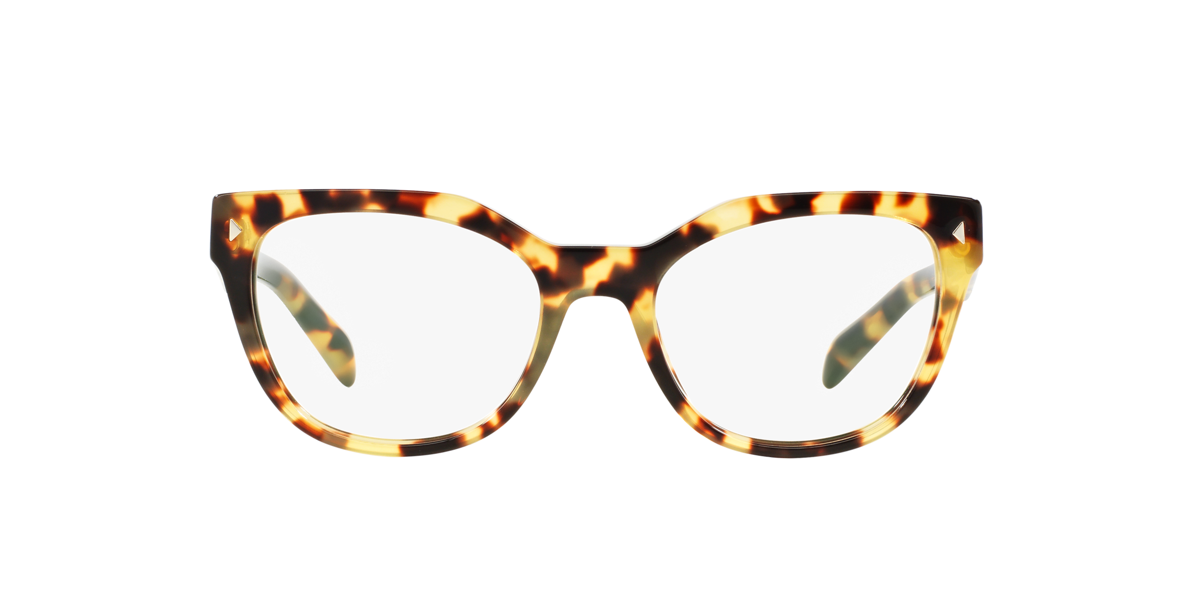 Prada PR 21SV Medium Havana 7S01O1 three-quarter view