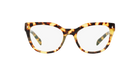 Prada PR 21SV Medium Havana 7S01O1 three-quarter view