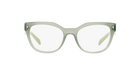 Prada PR 21SV Opal Dark Green UEI1O1 three-quarter view