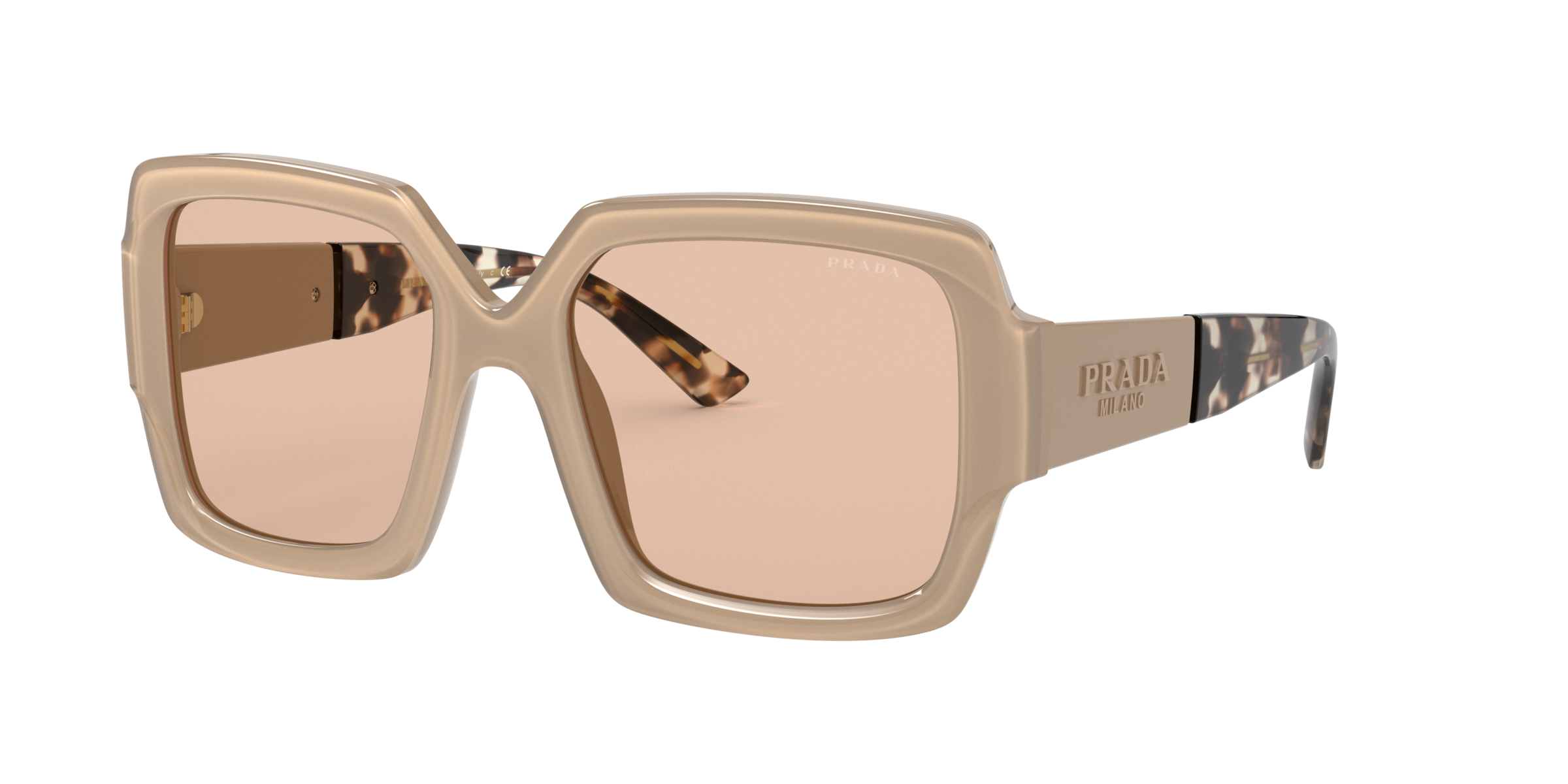 Prada PR 21XS Light Grey 06G4I2 three-quarter view