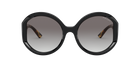 Prada PR 22XS Black 1AB0A7 three-quarter view