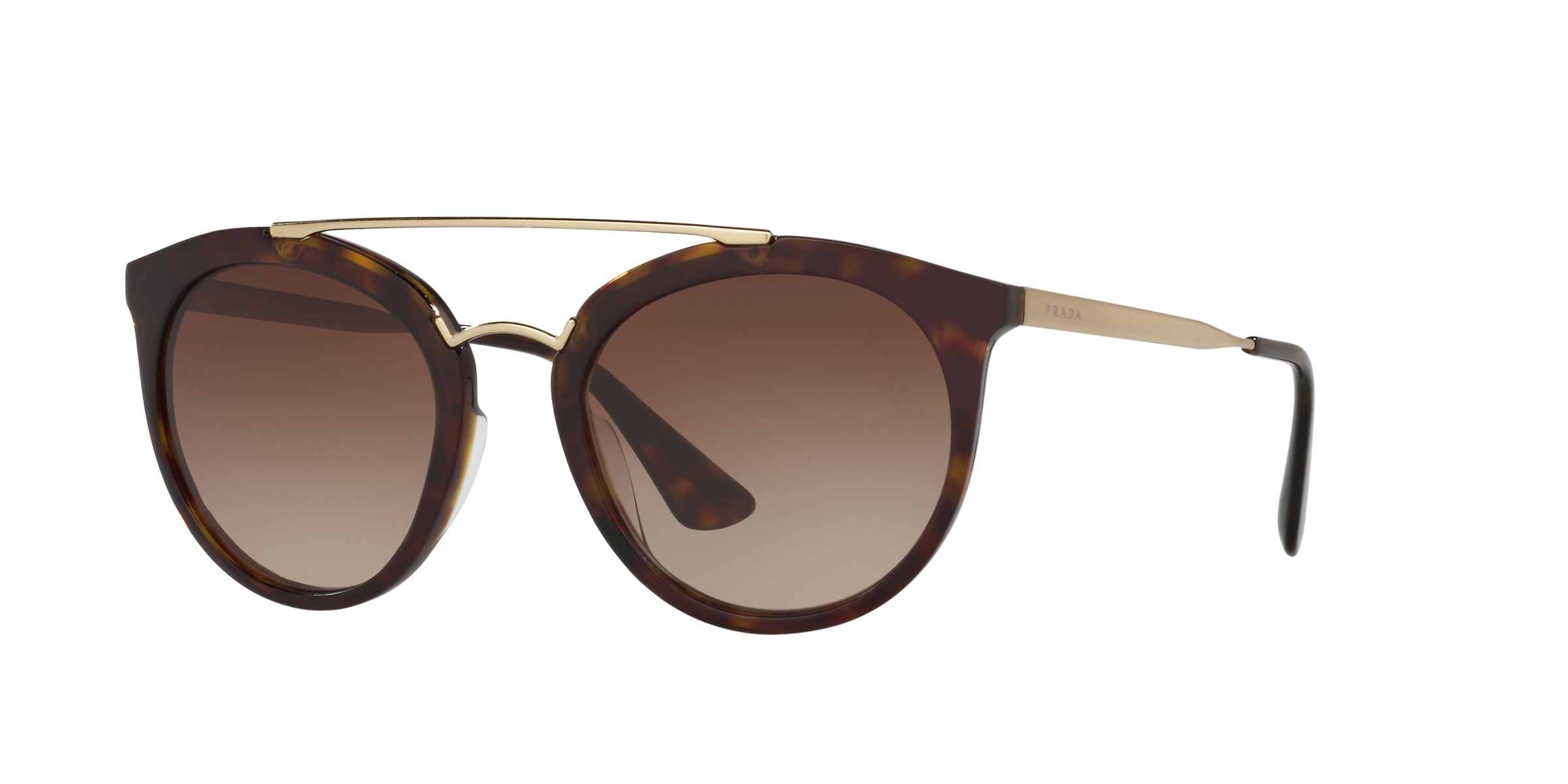 Prada PR 23SS Havana 2AU6S1 three-quarter view