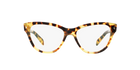 Prada PR 23SV Medium Havana 7S01O1 three-quarter view