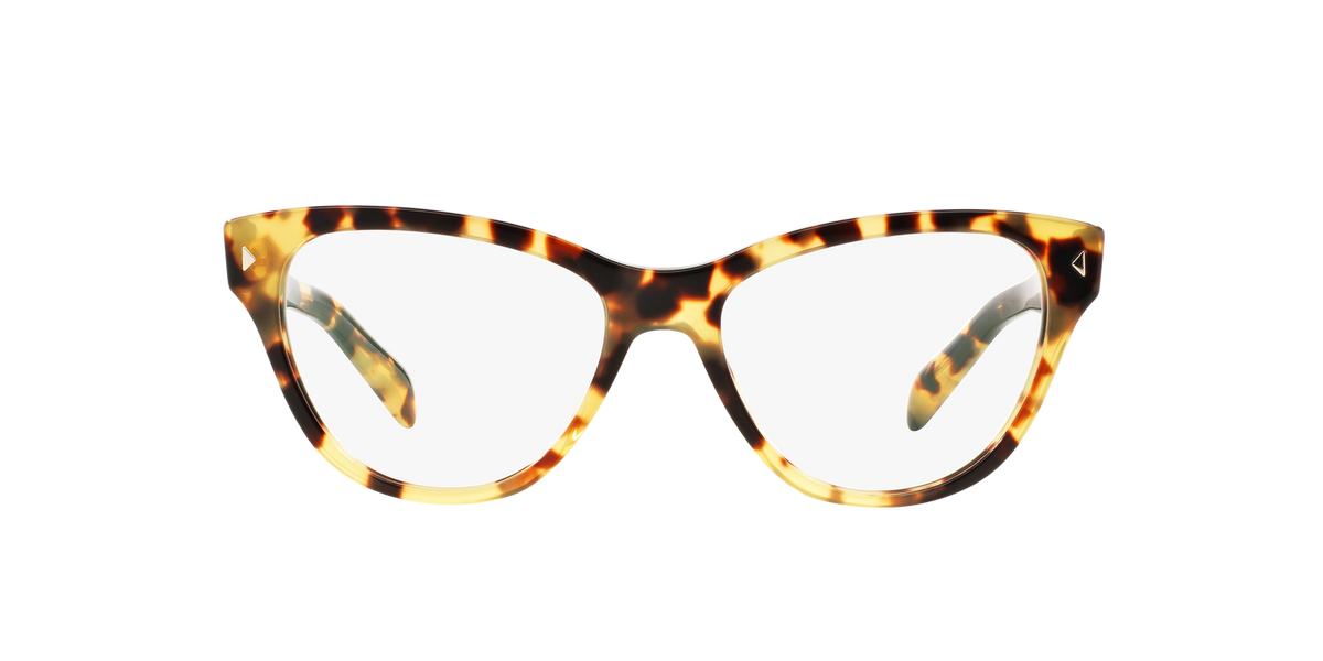 Prada PR 23SV Medium Havana 7S01O1 three-quarter view
