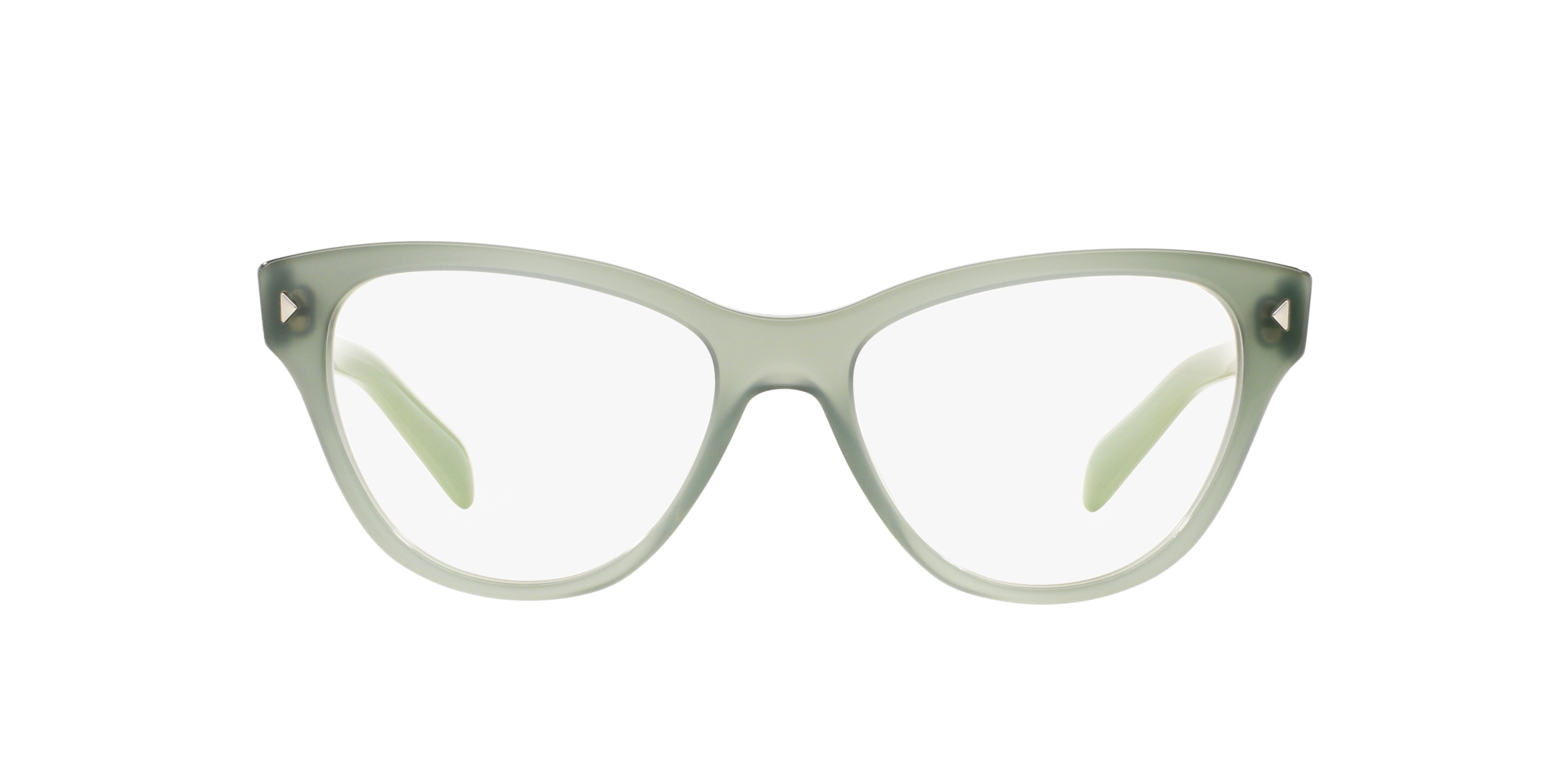 Prada PR 23SV Opal Dark Green UEI1O1 three-quarter view
