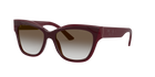 Prada PR 23XS Bordeaux UAN0A7 three-quarter view