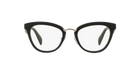 Prada PR 26SV Black 1AB1O1 three-quarter view