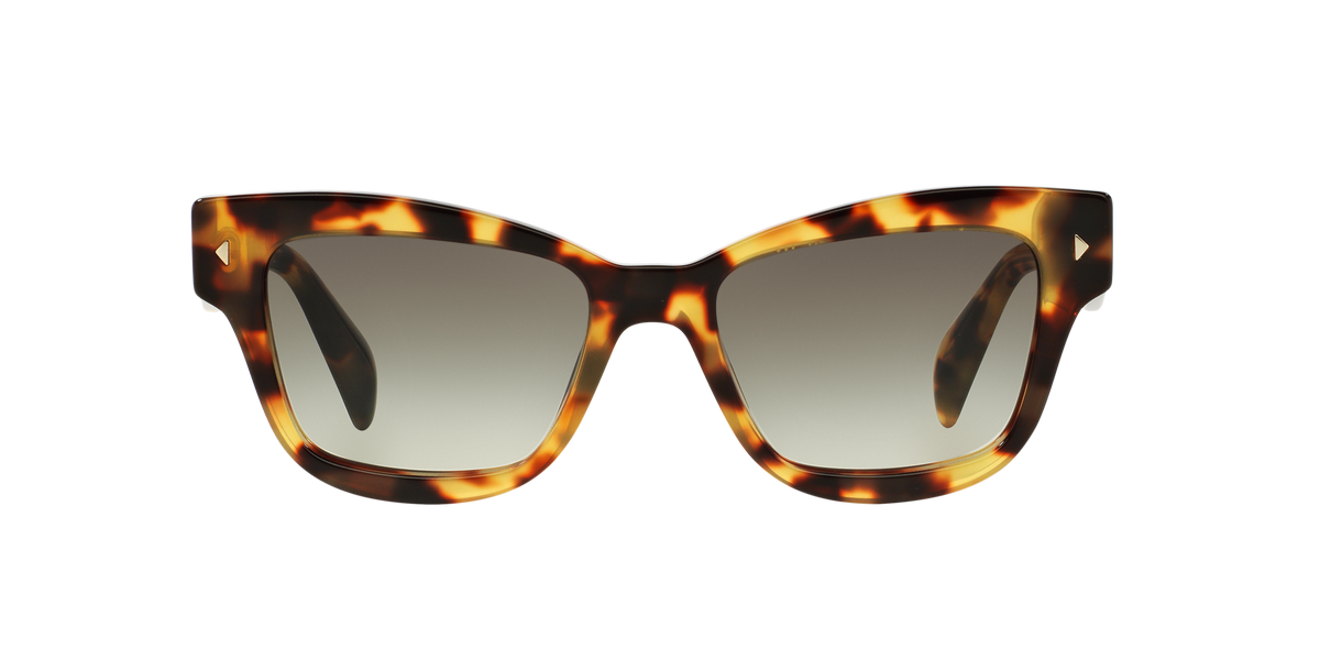 Prada PR 29RS Medium Havana 7S00A7 three-quarter view
