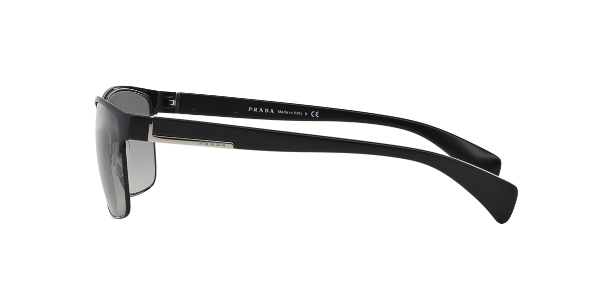 Prada PR 51OS Matte Black/Black FAD3M1 side view