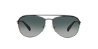 Prada PR 51QS Matte Black/Gunmetal GAQ2D0 three-quarter view