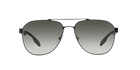 Prada PR 51RS Matte Black 1BO0A7 three-quarter view