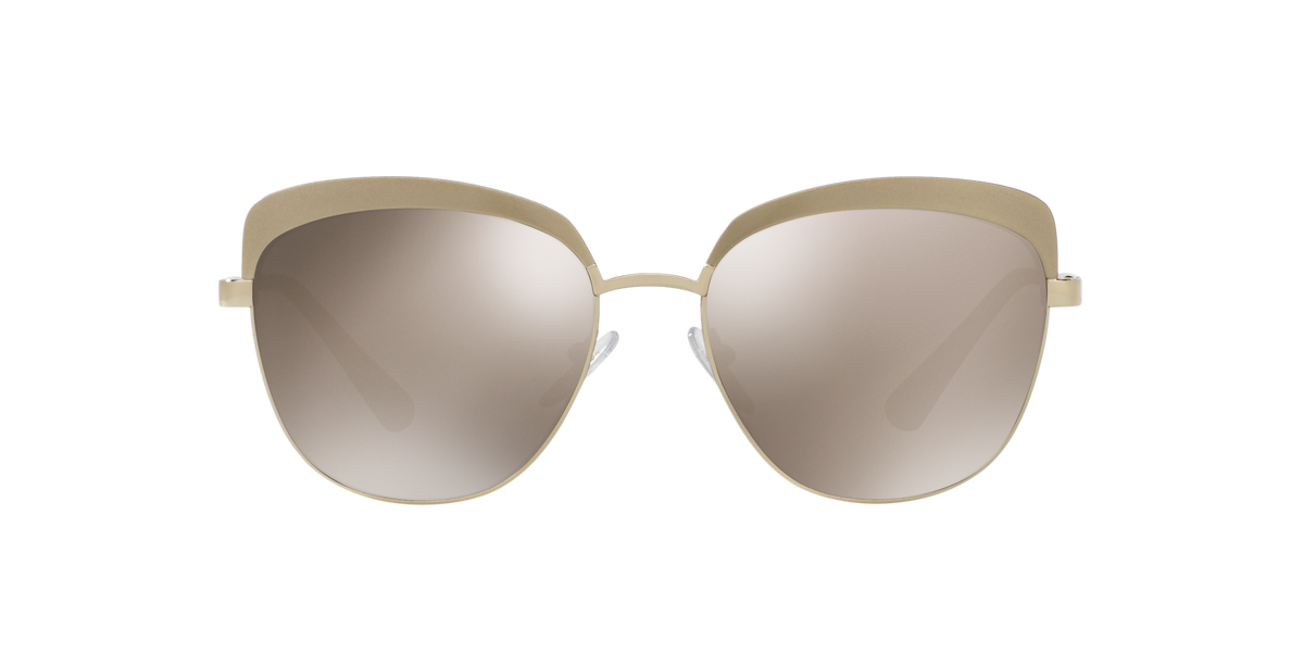 Prada PR 51TS Metallized Pale Gold VAQ1C0 three-quarter view