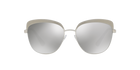 Prada PR 51TS Metallized Silver VAR2B0 three-quarter view