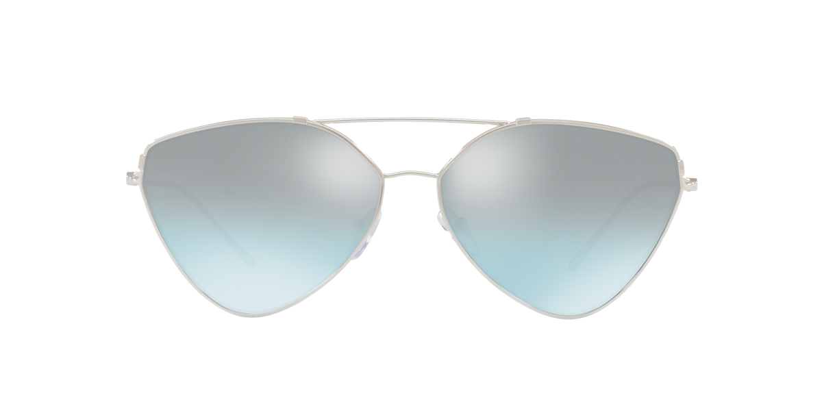 Prada PR 51US Silver 1BC096 three-quarter view