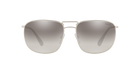 Prada PR 52TS Matte Silver 1AP4S1 three-quarter view