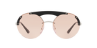 Prada PR 52US Silver/Black 1AB4Q0 three-quarter view