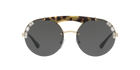 Prada PR 52US Pale Gold/Medium Havana I8N5S0 three-quarter view