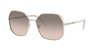 Prada PR 52WS Pale Gold ZVN4K0 three-quarter view