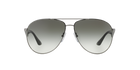 Prada PR 53QS Gunmetal 5AV0A7 three-quarter view