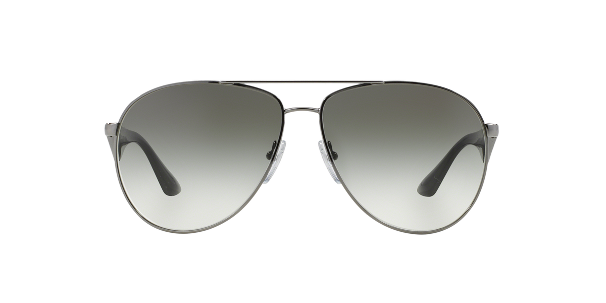 Prada PR 53QS Gunmetal 5AV0A7 three-quarter view